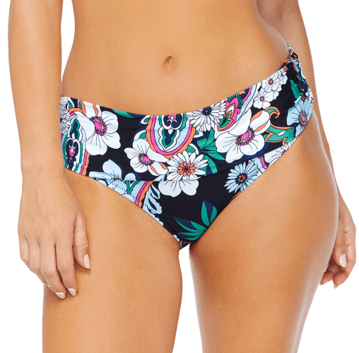Leilani Good Vibes Paisley Tahiti Bikini Bottoms for Ladies