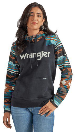 Wrangler Retro Logo Long-Sleeve Hoodie for Ladies
