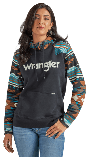 Wrangler Retro Logo Long Sleeve Hoodie for Ladies Cabela s