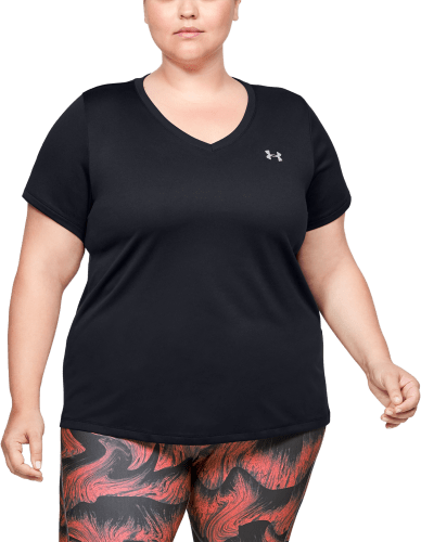 Under Armour Plus Size Tech Solid Short Sleeve V-Neck