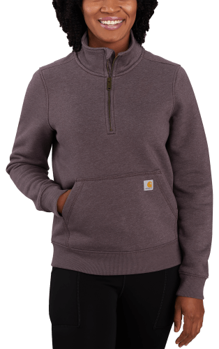 Carhartt Women's Relaxed Fit Midweight Half-Zip Sweatshirt at