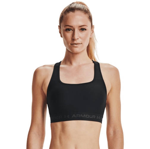 Under Armour Crossback Mid Sports Bra for Ladies - Prime Pink/White - XL