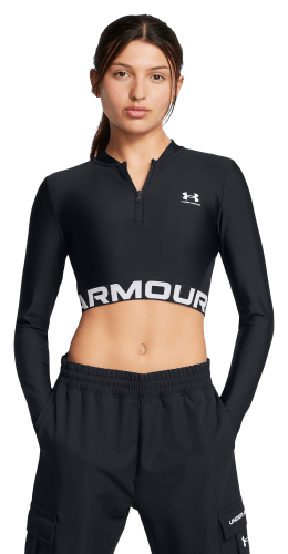 Under Armour HeatGear Rib 1 4 Zip Long Sleeve Shirt for Ladies Bass Pro Shops