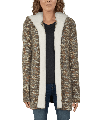 Sherpa lined cardigan womens sale