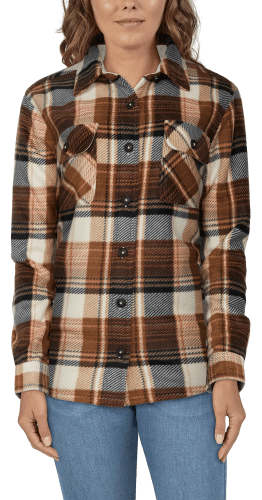 TOUGH DUCK Women's Plush Lined Flannel Jacket