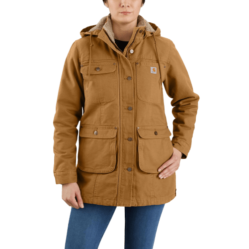 Carhartt Women's Black Canvas Work Jacket (Medium) in the Work Jackets &  Coats department at