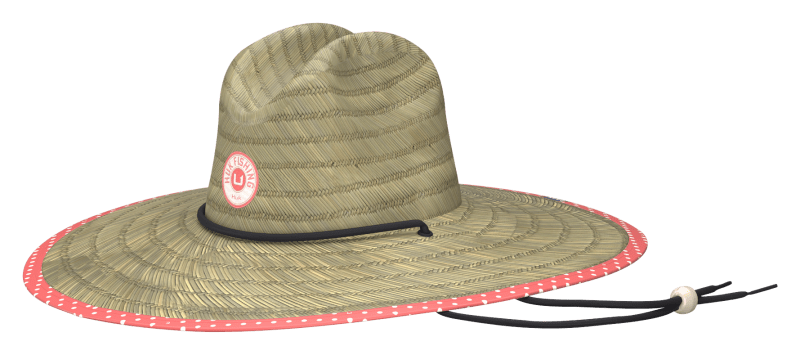 Huk and Dot Straw Hat for Ladies