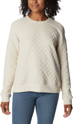 Womens quilted sweatshirt cheap