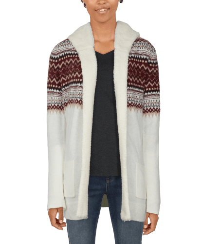 Sherpa cardigan womens outlet