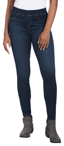 Natural Reflections Lucy Repreve Pull On Denim Jeggings for Ladies