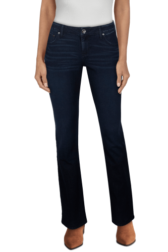 Natural Reflections Fleece-Lined Denim Pants for Ladies