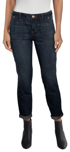 Natural Reflections Utility Cargo Jeans for Ladies