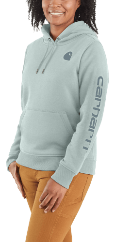 Carhartt Relaxed Fit Midweight Logo Sleeve Graphic Sweatshirt for Ladies