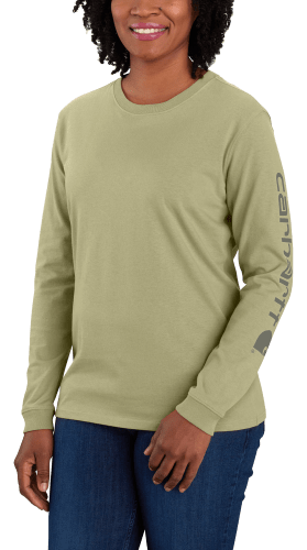 Carhartt Logo Sleeve Graphic Heavyweight Long Sleeve T Shirt for