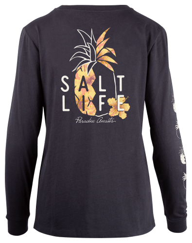 Salt Life Pineapple Split Long-Sleeve T-Shirt for Ladies