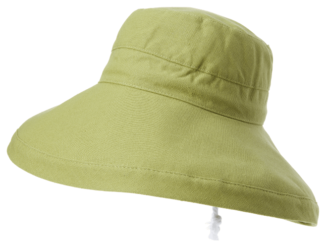 Dorfman Pacific Adjustable Big Brim Cotton Canvas Sun Hat for Ladies