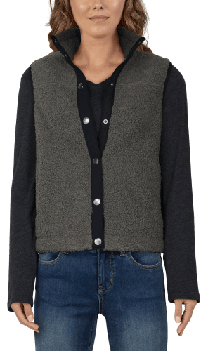 Natural reflections flannel vest clearance