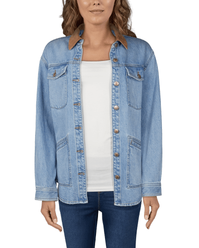 Women's denim barn coat on sale