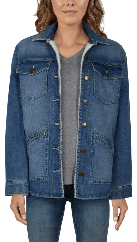 Ladies indigo denim on sale jacket