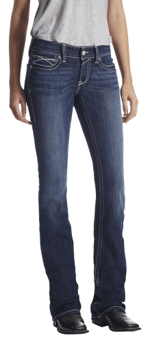 Ariat R.E.A.L. Low-Rise Stretch Rosy Whipstitch Bootcut Jeans for