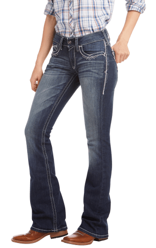Ariat R.E.A.L. Entwined Mid Rise Bootcut Jeans for Ladies Cabela s