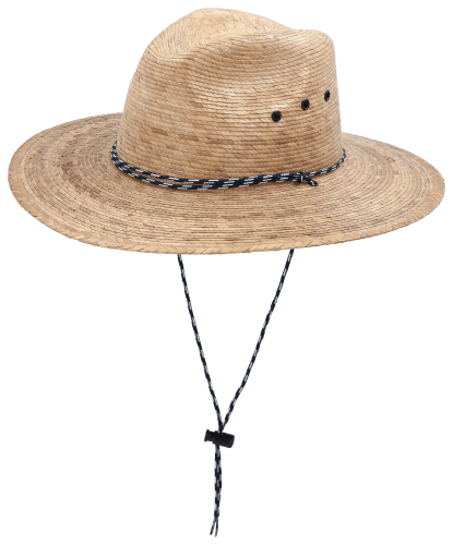 Dorfman Pacific Palm-Fiber Lifeguard Hat for Ladies