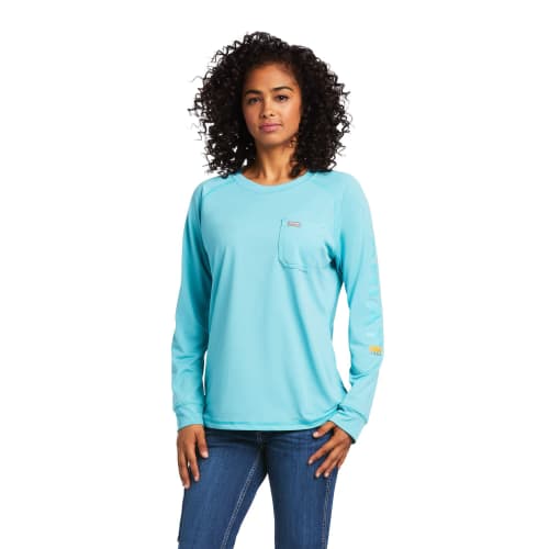 Ariat Rebar Heat Fighter Long Sleeve T Shirt for Ladies Bass Pro