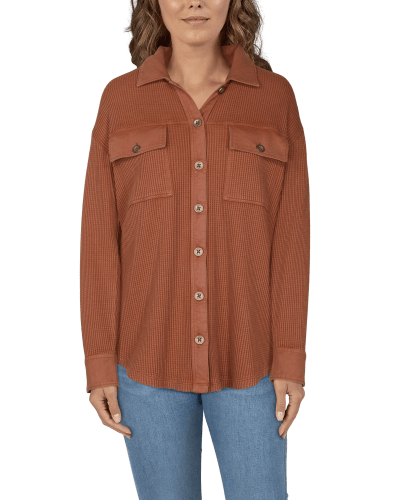 Natural Reflections Waffle Shirt Jacket for Ladies Bass Pro Shops