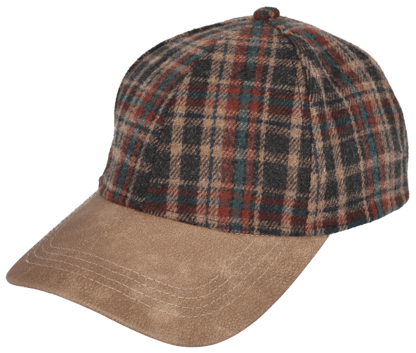 Womens plaid baseball cap sale