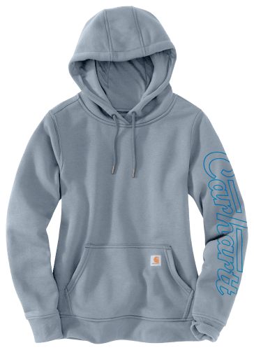 Carhartt Relaxed Fit Midweight Rain Defender Graphic Logo Long-Sleeve Hoodie  for Ladies