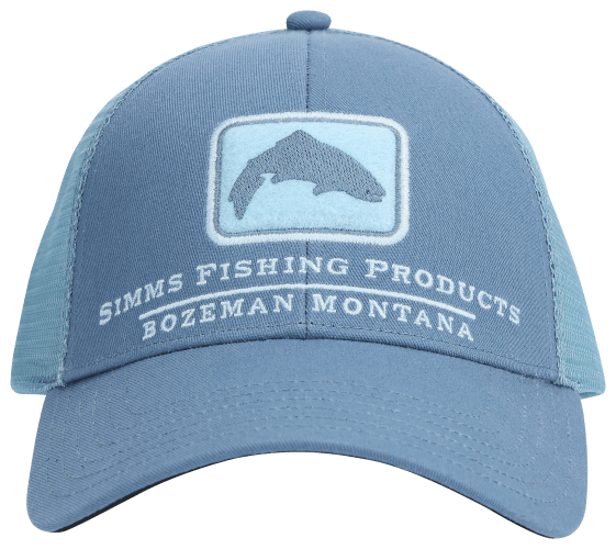 SIMMS Fishing Trout Icon Trucker Hat Adjustable Snap Back New