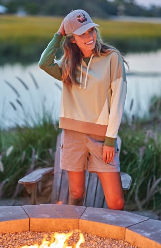 Natural Reflections Canvas Cargo Shorts for Ladies
