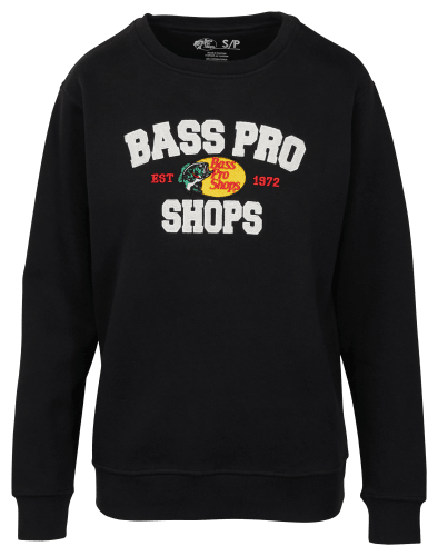 Bass Pro Shops Logo Crew-Neck Long-Sleeve Sweatshirt for Ladies