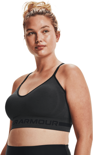 Under Armour Seamless Low Long Heather Sports Bra for Ladies