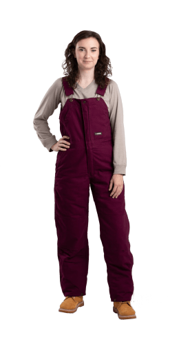 Berne Softstone Duck Insulated Bib Overalls for Ladies