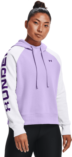 Under Armour Rival Fleece Colorblock Long Sleeve Hoodie for Ladies