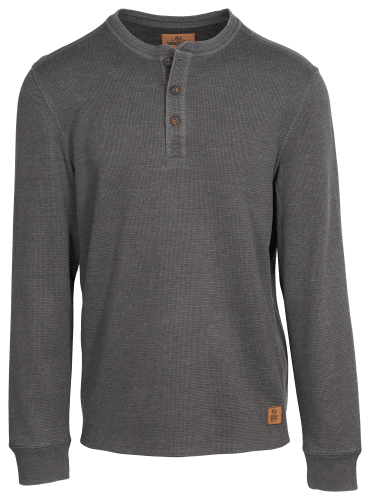 RedHead Ranch Grand Forks Waffle-Knit Long-Sleeve Henley for Men