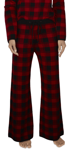 Natural Reflections Buffalo Plaid Sweater Knit Pants for Ladies
