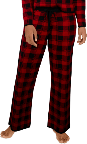 Buffalo Outdoors® Workwear Plush Sleep Pants - Black Plaid