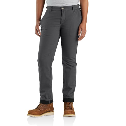 Carhartt Rugged Flex Relaxed-Fit Canvas Fleece-Lined Work Pants