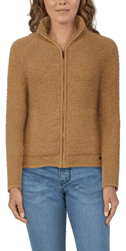Natural reflections sweater fleece jacket for ladies top