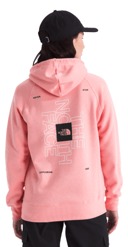 The North Face Brand Proud Square Logo Graphic Long Sleeve Hoodie for Ladies Cabela s