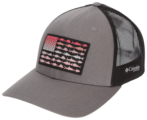 Columbia Women's Red PFG Trucker Snapback Hat