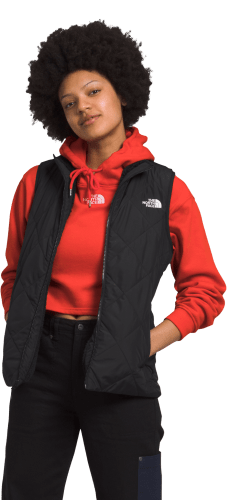 Womens red north face vest hotsell