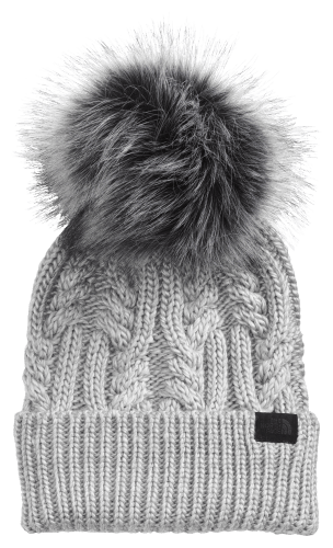 Fall Hike Faux Fur Pom Beanie in Dark Grey