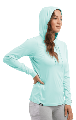 Pelagic Women Fishing Hoodie Shirts Long Sleeve Breathable Fishing