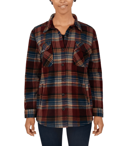 Sherpa jacket flannel on sale