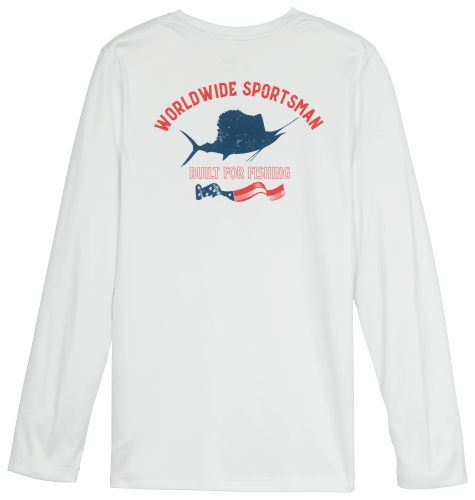 World Wide Sportsman Surfcaster Crew-Neck Long-Sleeve Shirt for