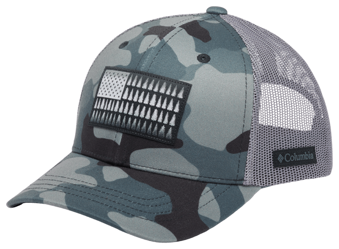 Columbia Tree Flag Mesh Ball Cap