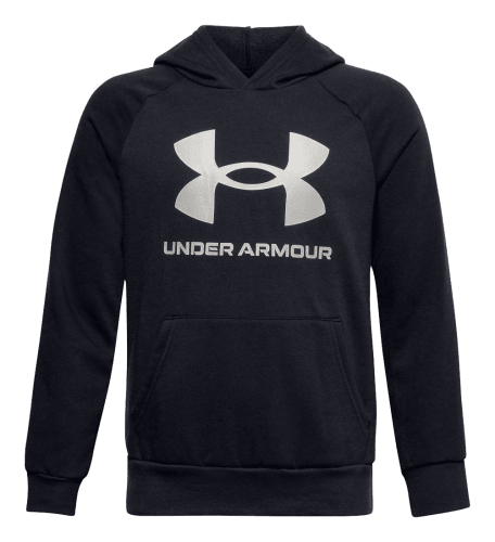Under armour hoodie black kids on sale